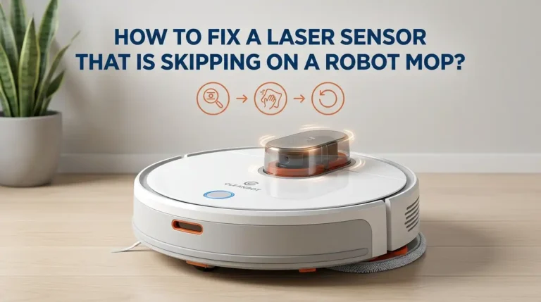 How to Fix a Laser Sensor That Is Skipping on a Robot Mop?