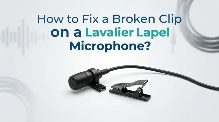 How to Fix a Broken Clip on a Lavalier Lapel Microphone?