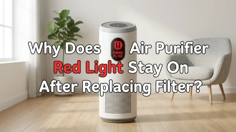 Why Does My Air Purifier Red Light Stay On After Replacing Filter?