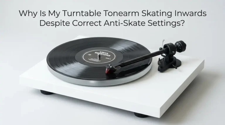 Why Is My Turntable Tonearm Skating Inwards Despite Correct Anti-Skate Settings?