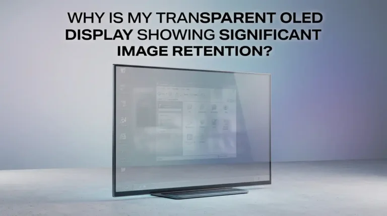 Why Is My Transparent OLED Display Showing Significant Image Retention?