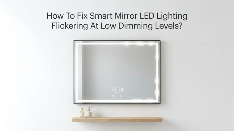 How To Fix Smart Mirror LED Lighting Flickering At Low Dimming Levels?