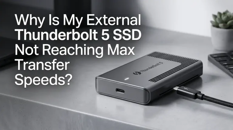 Why Is My External Thunderbolt 5 SSD Not Reaching Max Transfer Speeds?