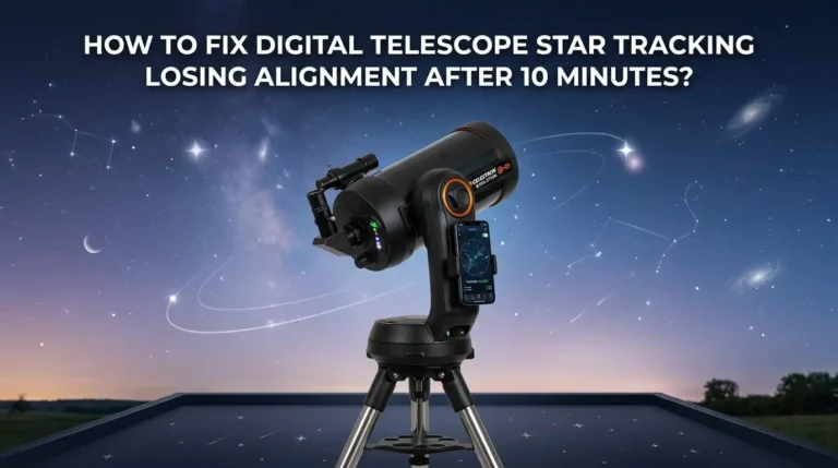 How To Fix Digital Telescope Star Tracking Losing Alignment After 10 Minutes?