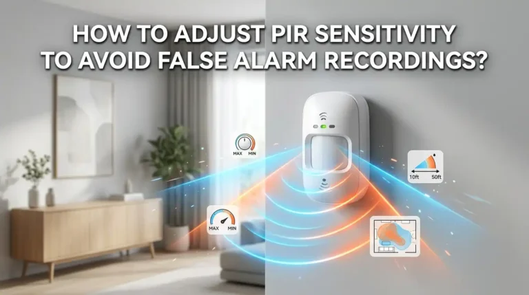 How To Adjust PIR Sensor Sensitivity To Avoid False Alarm Recordings?