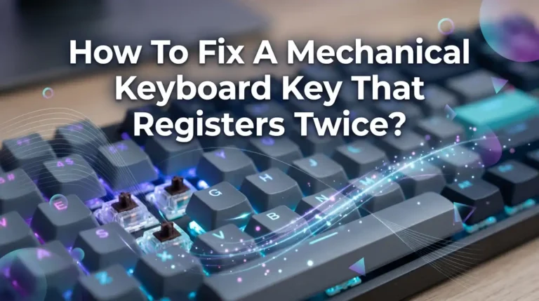 How To Fix A Mechanical Keyboard Key That Registers Twice?