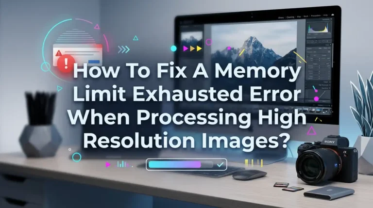 How To Fix A Memory Limit Exhausted Error When Processing High Resolution Images?