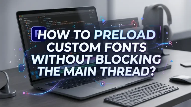 How To Preload Custom Fonts Without Blocking The Main Thread?