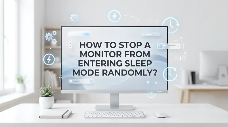 How To Stop A Monitor From Entering Sleep Mode Randomly?