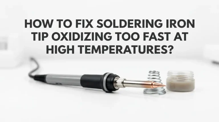 How To Fix Soldering Iron Tip Oxidizing Too Fast At High Temperatures?