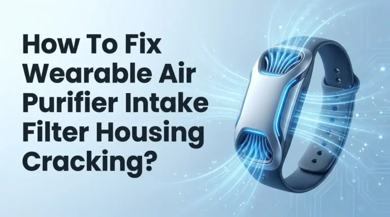 How To Fix Wearable Air Purifier Intake Filter Housing Cracking?