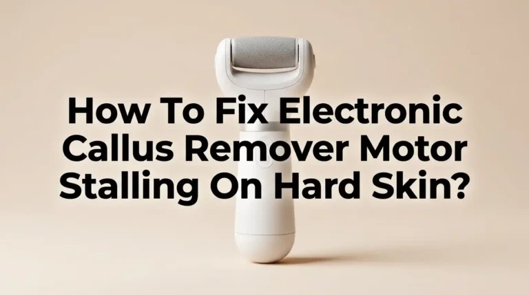 How To Fix Electronic Callus Remover Motor Stalling On Hard Skin?