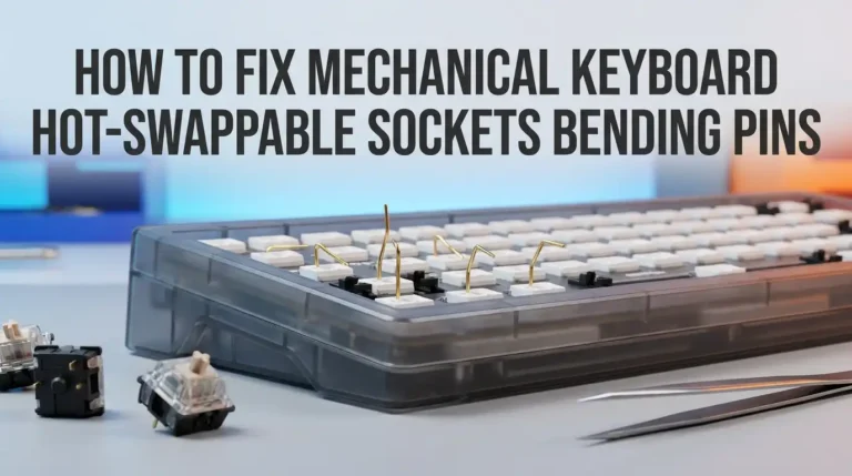 How To Fix Mechanical Keyboard Hot-Swappable Sockets Bending Pins?