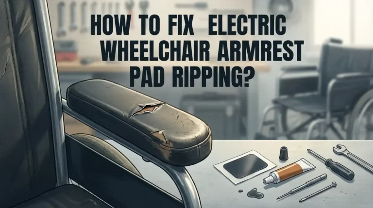 How To Fix Electric Wheelchair Armrest Pad Ripping?