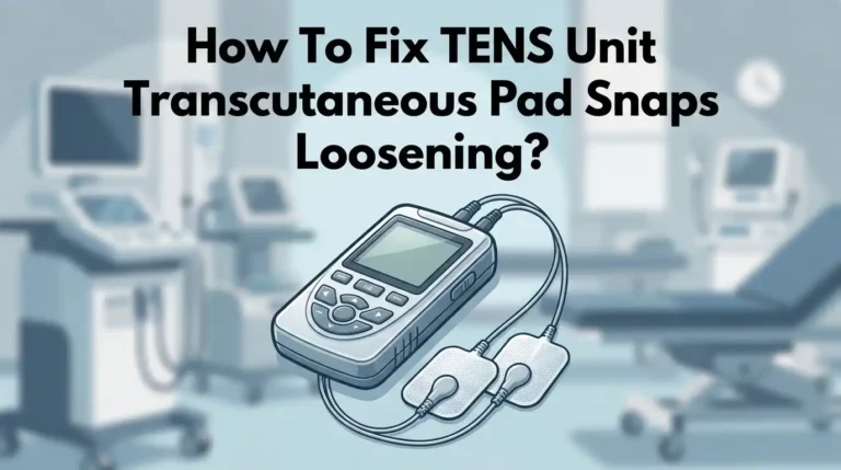How To Fix TENS Unit Transcutaneous Pad Snaps Loosening?