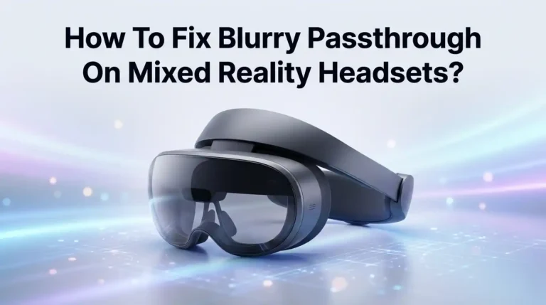 How To Fix Blurry Passthrough On Mixed Reality Headsets?