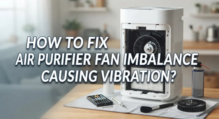 How To Fix Air Purifier Fan Imbalance Causing Vibration?