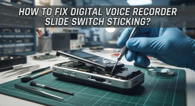 How To Fix Digital Voice Recorder Slide Switch Sticking?