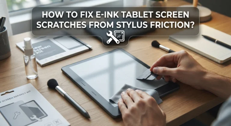 How To Fix E-Ink Tablet Screen Scratches From Stylus Friction?