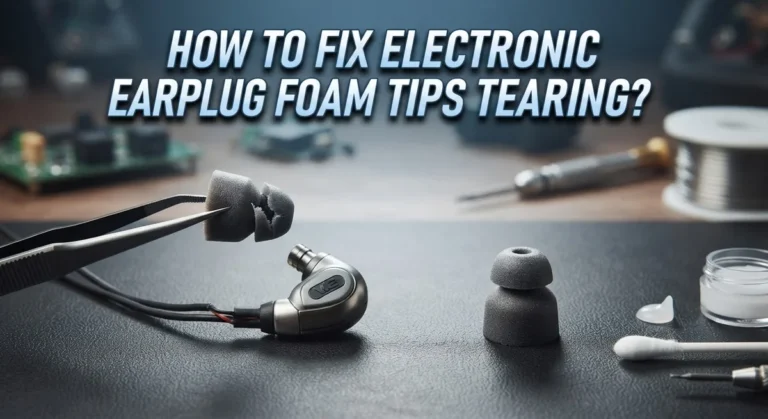 How To Fix Electronic Earplug Foam Tips Tearing?