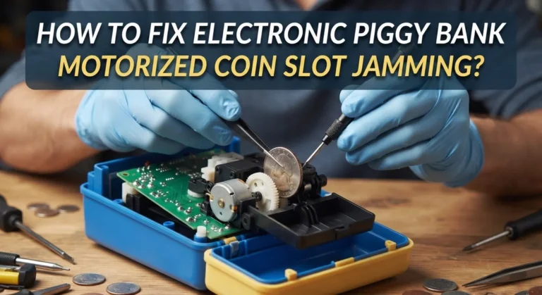 How To Fix Electronic Piggy Bank Motorized Coin Slot Jamming?