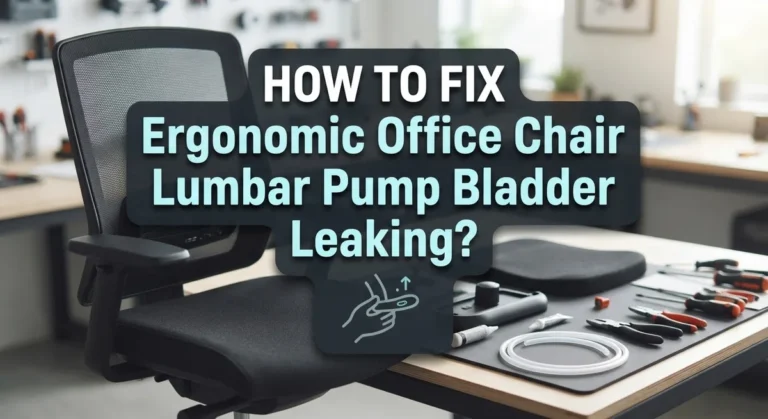How To Fix Ergonomic Office Chair Lumbar Pump Bladder Leaking?