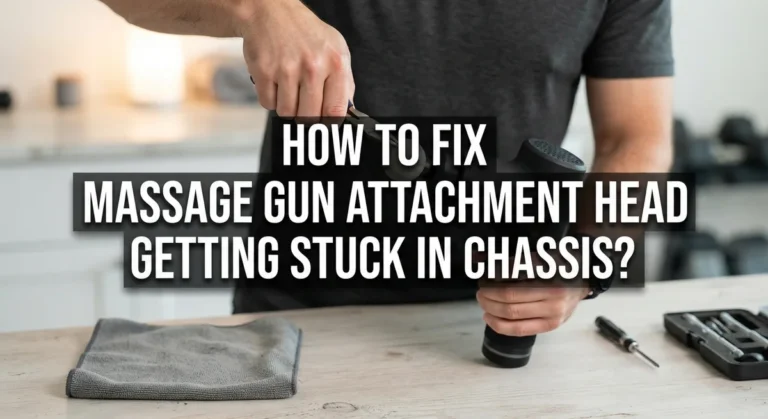 How To Fix Massage Gun Attachment Head Getting Stuck In Chassis?