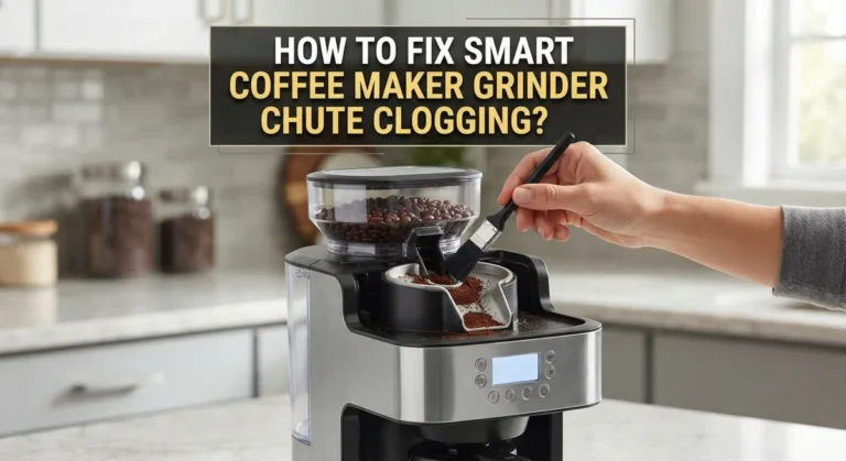 How To Fix Smart Coffee Maker Grinder Chute Clogging?