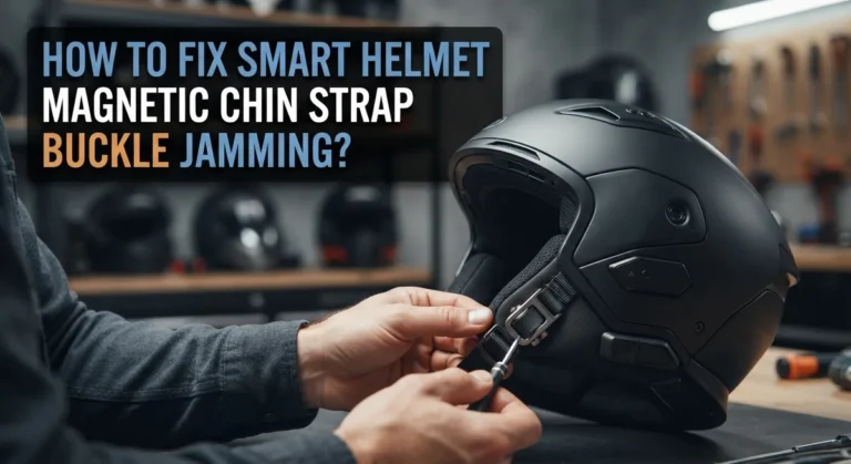 How To Fix Smart Helmet Magnetic Chin Strap Buckle Jamming?