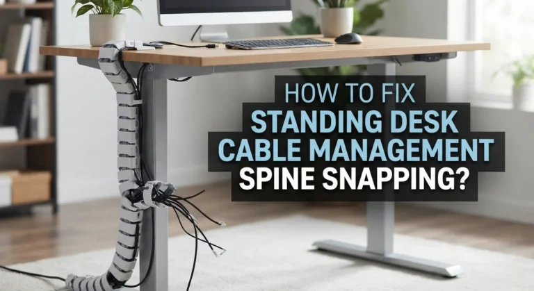 How To Fix Standing Desk Cable Management Spine Snapping?