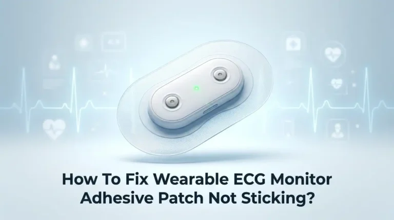 How To Fix Wearable ECG Monitor Adhesive Patch Not Sticking?