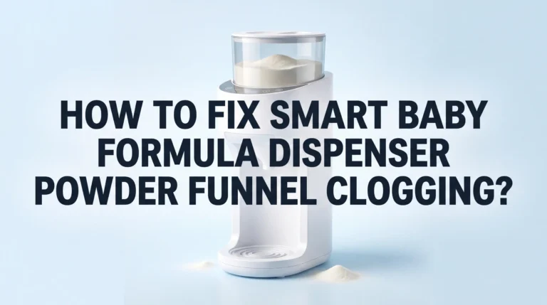 How To Fix Smart Baby Formula Dispenser Powder Funnel Clogging?