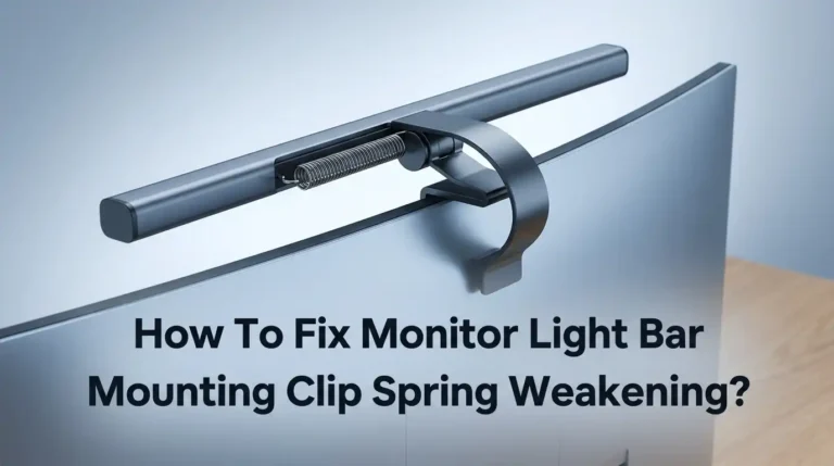 How To Fix Monitor Light Bar Mounting Clip Spring Weakening?