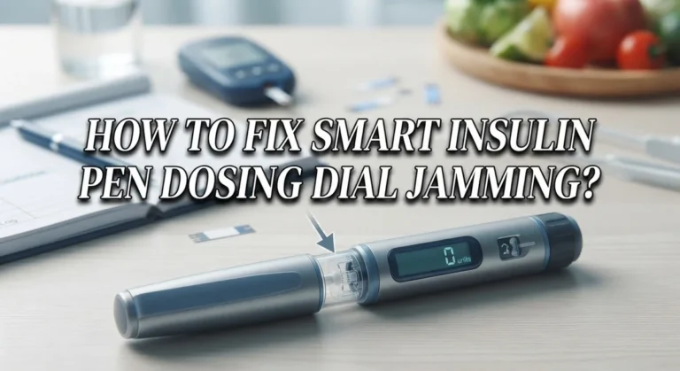 How To Fix Smart Insulin Pen Dosing Dial Jamming?